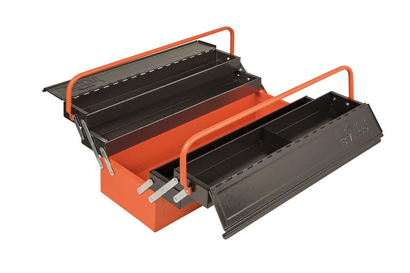 Bahco Verktygslåda 1497MBF 530x200x200mm, 5 fack stålplåt