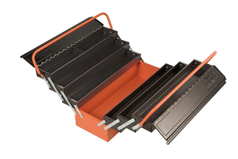 Bahco Verktygslåda 1497MBF 530x200x250mm, 7 fack stålplåt