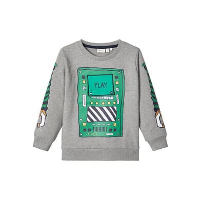 name it Boys Sweatshirt NMMBOBOT Grey Melange