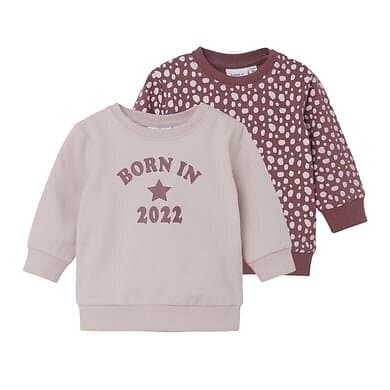 name it Sweatshirt 2-pack Nbfbabeth Crushed Berry