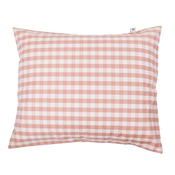 Mille Notti Casella Örngott 60x80 cm, Rosa/Ivory Rosa Bomull