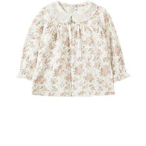 Tartine et Chocolat Blommig Blus Gräddvit 9 mån