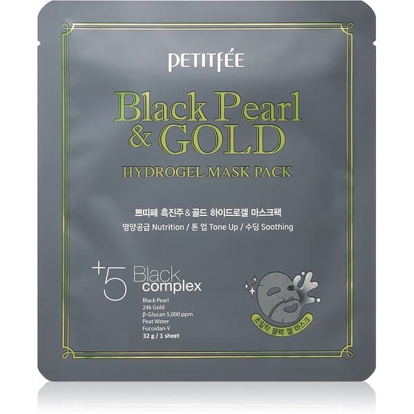 Petitfée Black Pearl & Gold Intensiv Hydrogelmask 32g