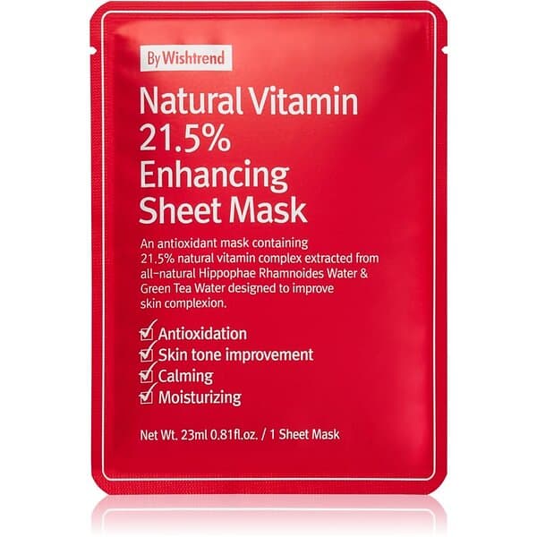 By Wishtrend Natural Vitamin Strengthening Sheet Mask 23ml