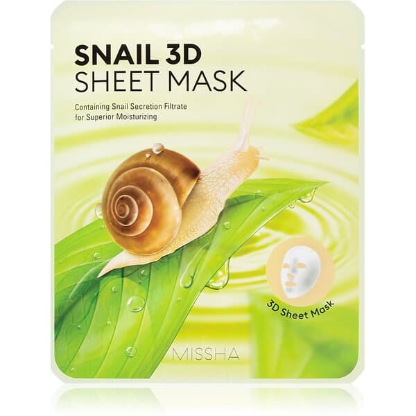 Missha Snail Uppfriskande Och Renande Arkmask Med Snigelextrakt 23g