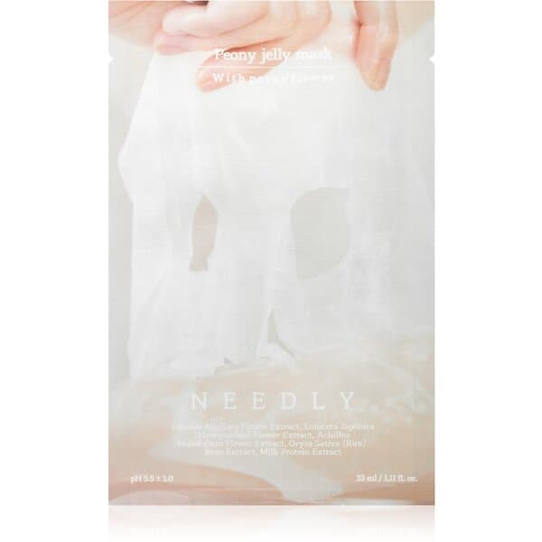 Needly Peony Jelly Mask Uppljusande Arkmask För Ansiktet Med Återfuktande Effekt 33ml