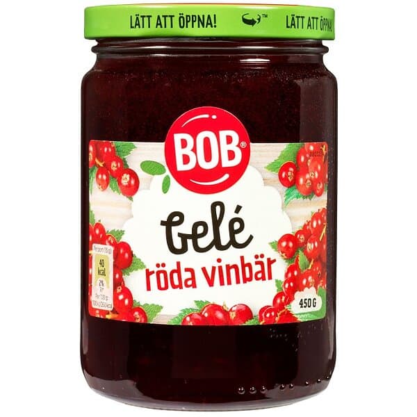 BOB Röd Vinbärsgelé 450g