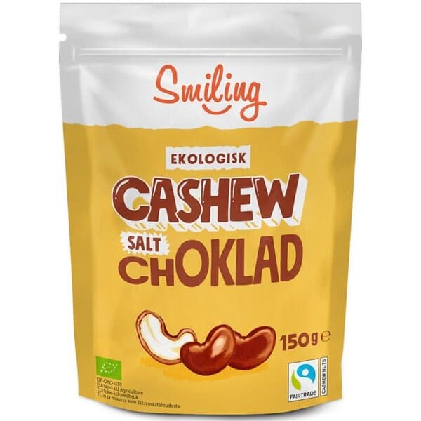 Smiling Cashew Salt Choklad 150g