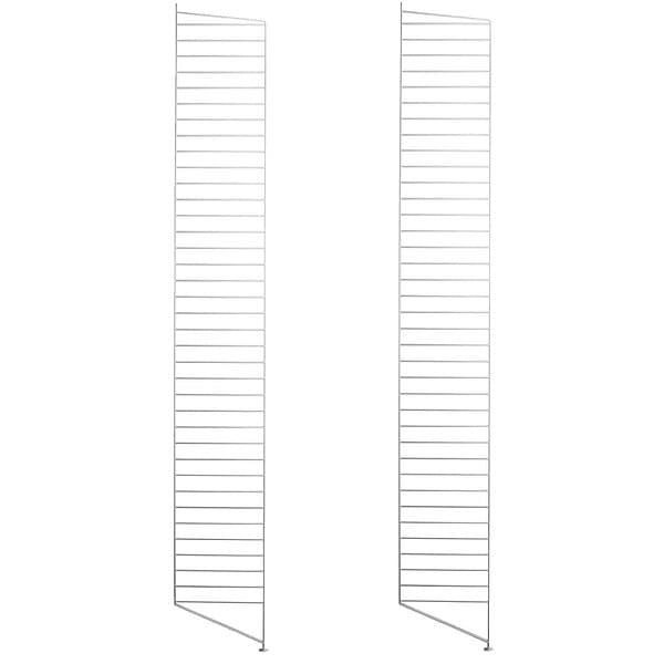 String Gavel Golv 200x30 cm 2-pack, Vit Stål