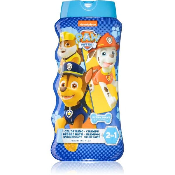 Nickelodeon Paw Patrol Bubble Bath and Shampoo Dusch- och badtvål för barn 475ml unisex