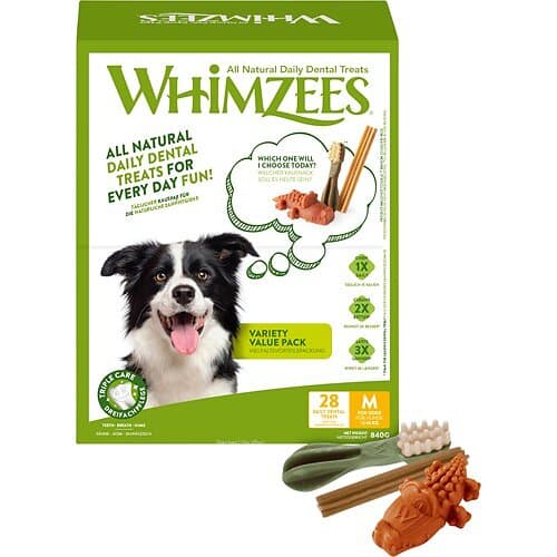 Whimzees Variety Value Box M 28-pack