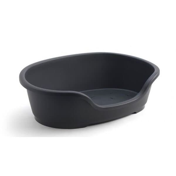 Moderna Hundbädd Plast Oval Svart (M)