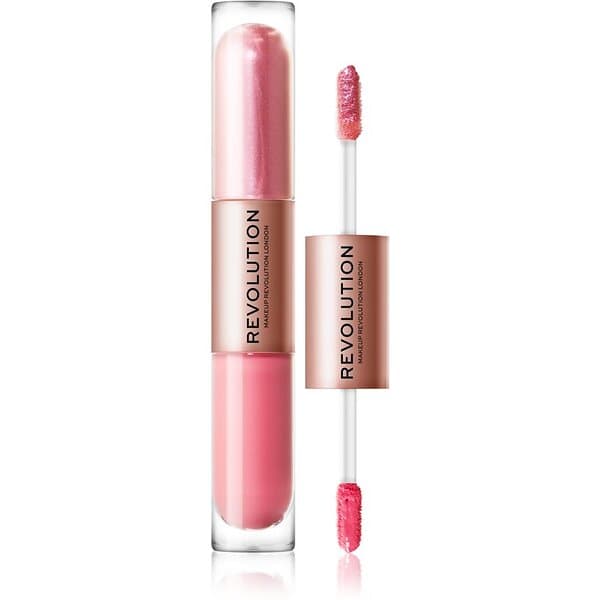 Makeup Revolution Double Up Flytande ögonskugga 2-i-1 Skugga Blissful Pink 2x2,2ml female