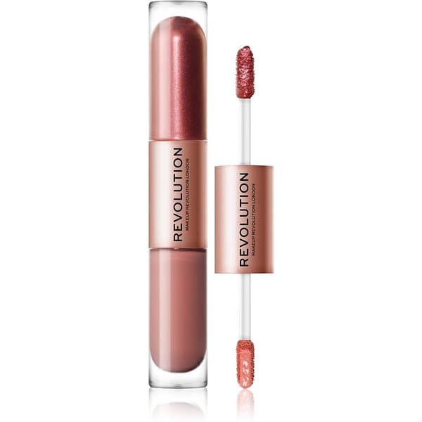 Makeup Revolution Double Up Flytande ögonskugga 2-i-1 Skugga Infatuated Rose Gold 2x2,2ml female