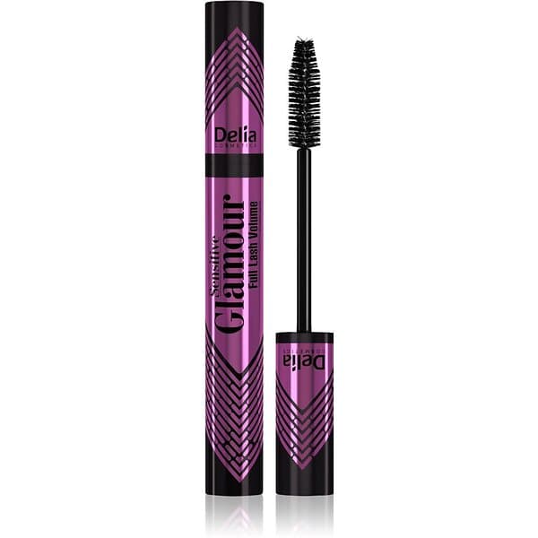 Delia Cosmetics Glamour Volymgivande och förlängande maskara För känsliga ögon Skugga Black 11ml female