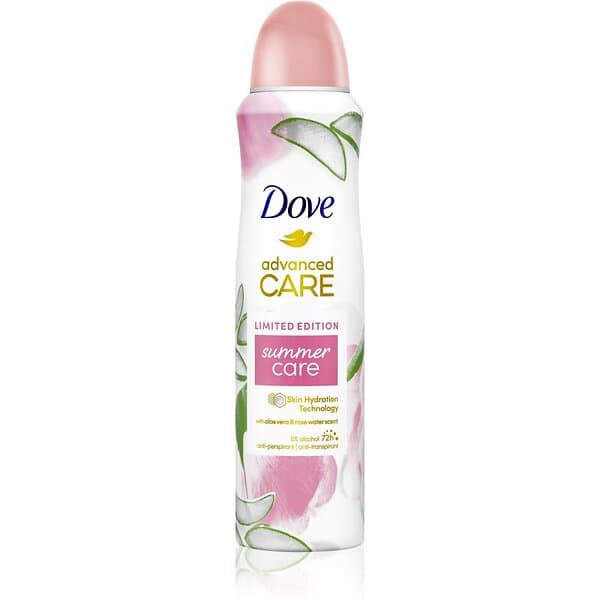 Dove Advanced Care Summer Antiperspirant Spray 72 tim Limited Edition 150ml female