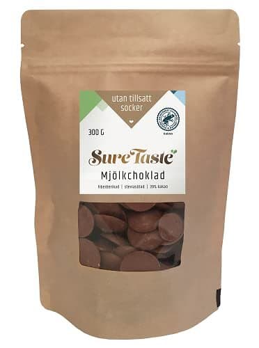 Sure Taste Chokladpellets Mjölkchoklad 300g