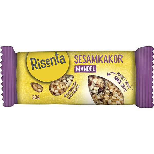 Risenta Sesamkakor Mandel 30g