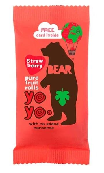 Bear Yoyos Jordgubbe 20g