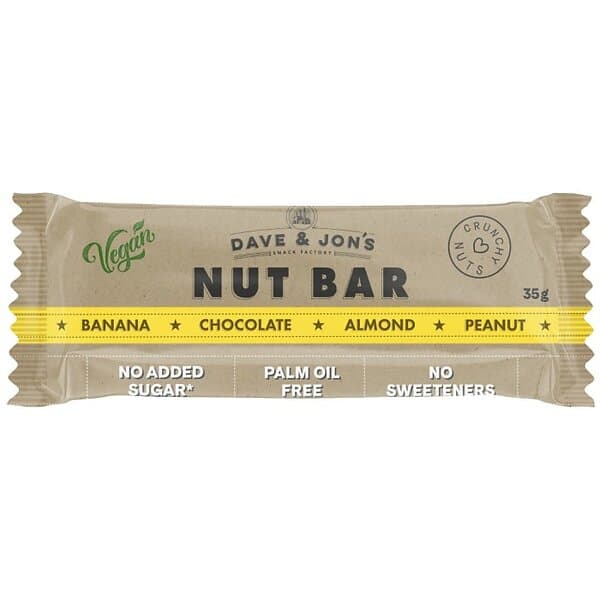 Dave & Jon’s Nötbar Banan & Choklad 35g