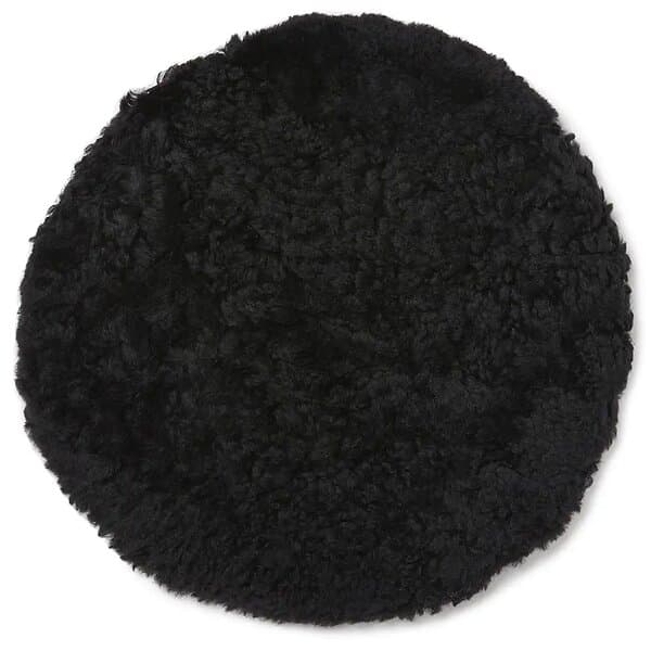Rund sittdyna Ø34 cm Black
