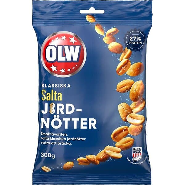 OLW Jordnötter Salta 300g