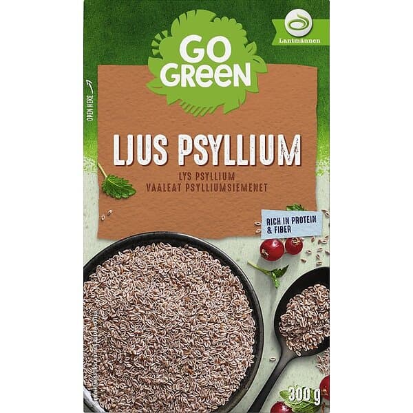 GoGreen Ljust Psyllium 300g