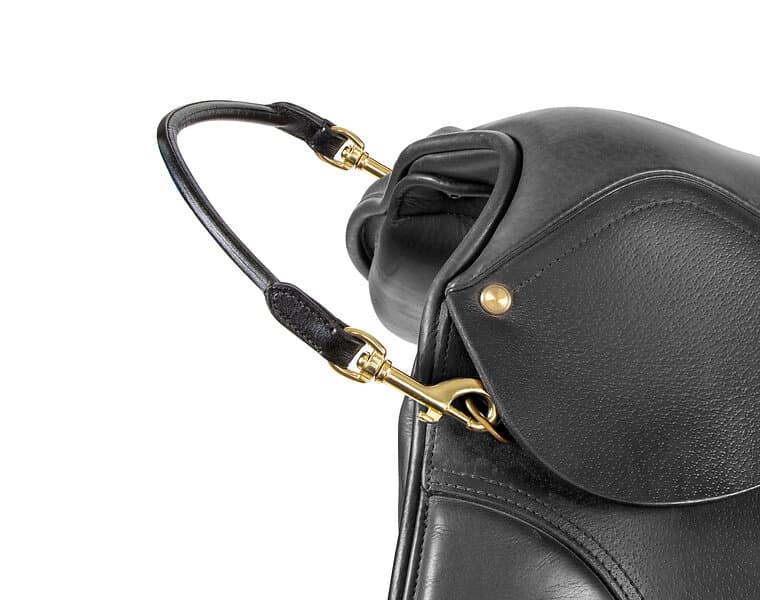 Shires Blenheim Läderhandtag Svart