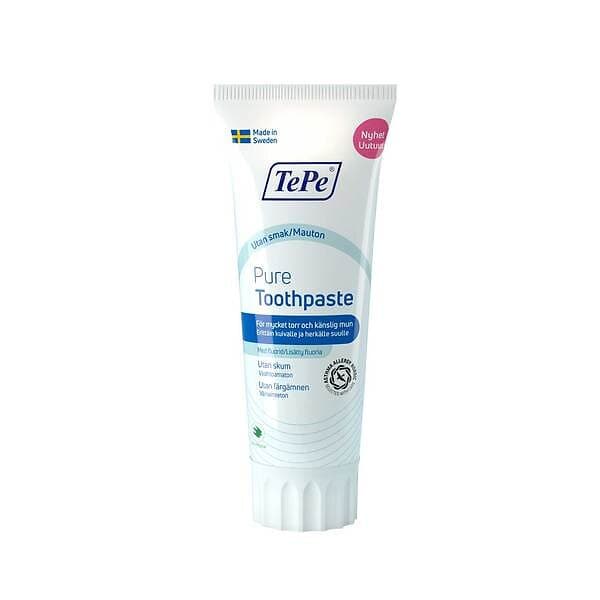 TePe Pure Unflavoured tandkräm 75ml