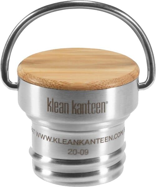 Klean Kanteen Bamboo Cap (for Classic Bottles) Brushed Stainless/Natural