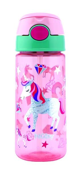 Unicorn Nûby Soft Straw Push Cup with Glitter 540ml