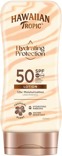 Hawaiian Tropic Silk Hydrating Protection Sun Lotion SPF50 180ml