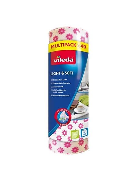 Vileda Hushållsduk Light & Soft 40 st