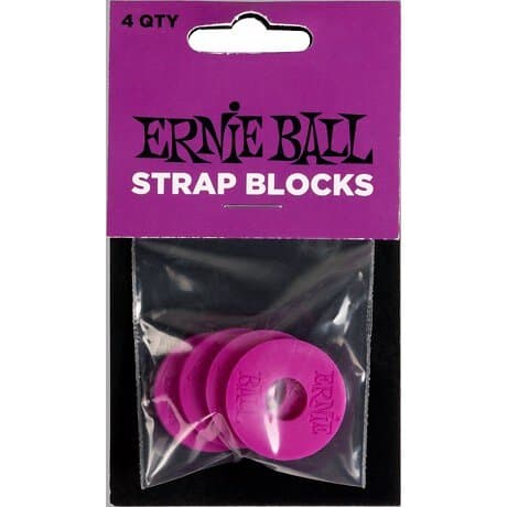 Ernie Ball EB-5618 Strap Blocks Purple 4-Pack