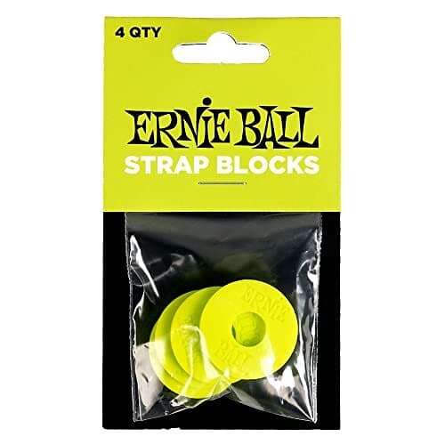 Ernie Ball EB-5622 Strap Blocks Green 4-Pack