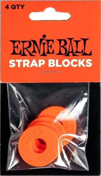 Ernie Ball EB-5620 Strap Blocks Red 4-Pack