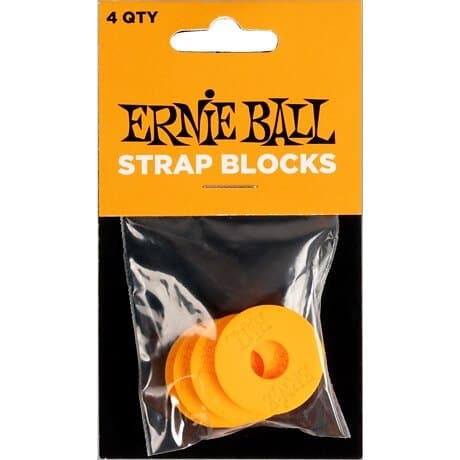 Ernie Ball EB-5621 Strap Blocks Orange 4-Pack