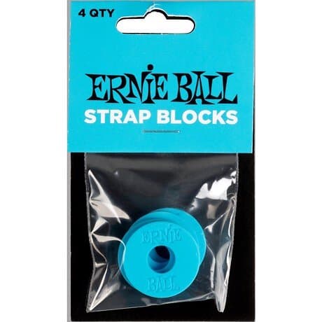 Ernie Ball EB-5619 Strap Blocks Blue 4-Pack