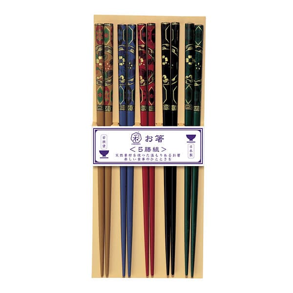 Kawai Ätpinnar Susutake-Komon 5-pack Japansk Dekor