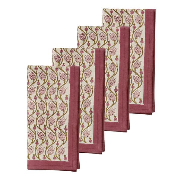 Bungalow Lotus Servett 45x45 cm 4-pack Rubin