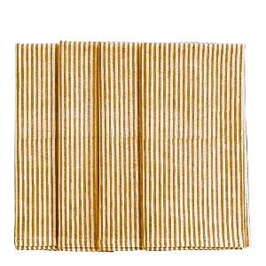 Chamois Stripe Randig Servett 4-pack 50x50 cm Lejongul