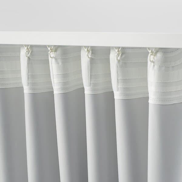 IKEA BLYSPINNMAL Mörkläggningsgardiner, 1 par 145x250 cm