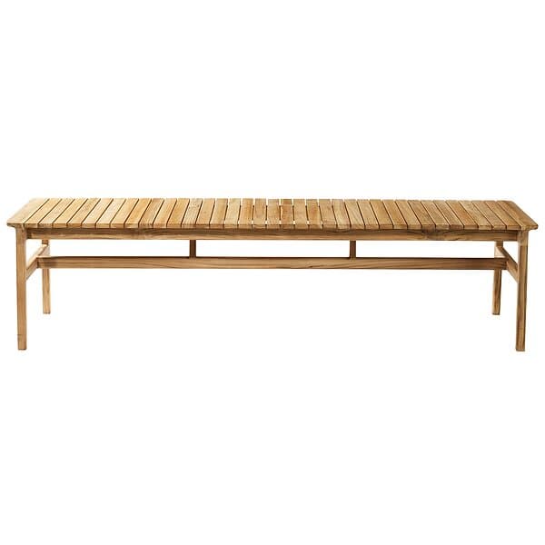 FDB Møbler M10 Sammen Bänk Utomhus Teak, 50x185,5 cm Teak Massiv teak