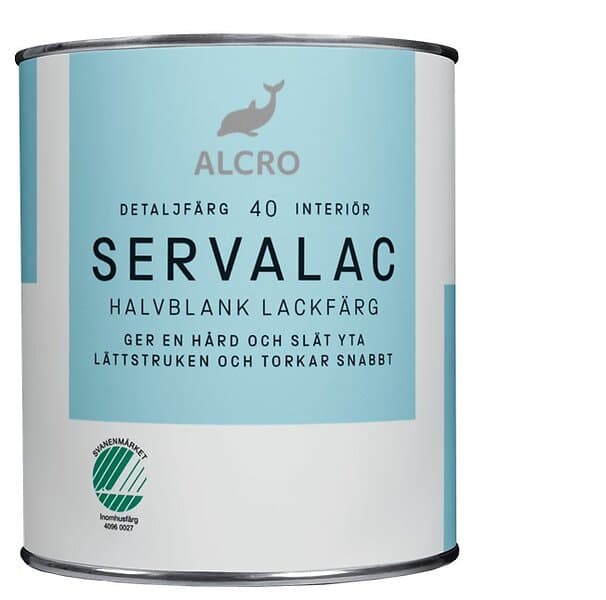 Alcro Servalac Halvblank, Vit, 0,75l