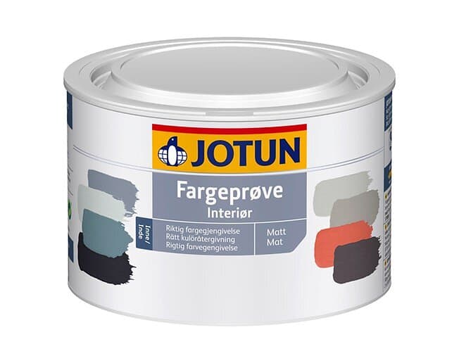Jotun Kulörprov vägg matt (5) inomhus, Valfri Kulör, 0,5l