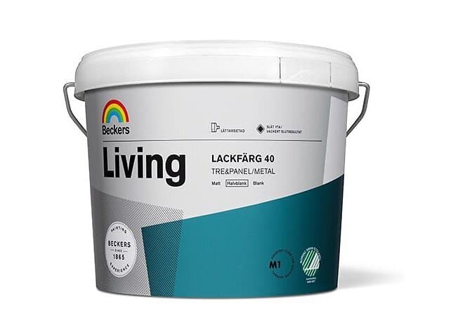 Beckers Living Lackfärg Halvblank, Antikvit, 3l