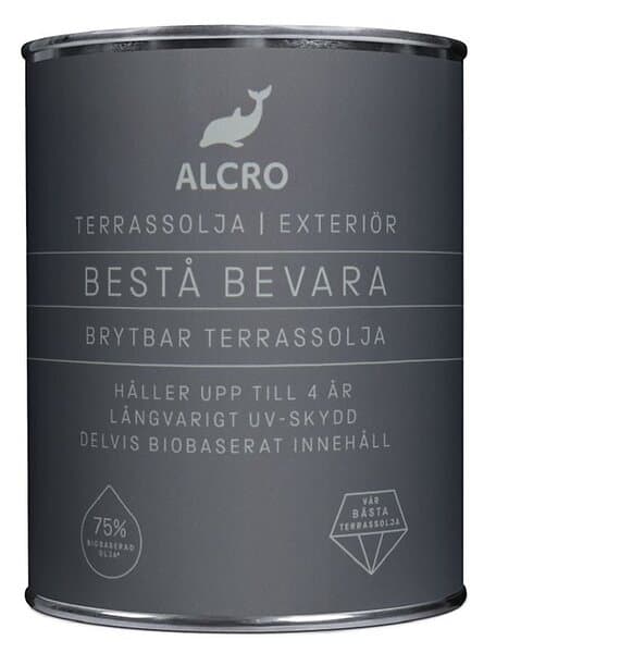 Alcro Bestå Bevara Terrassolja, Svart, 0,9l