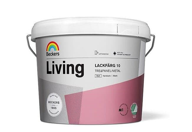 Beckers Living Lackfärg Matt, Vit, 3l