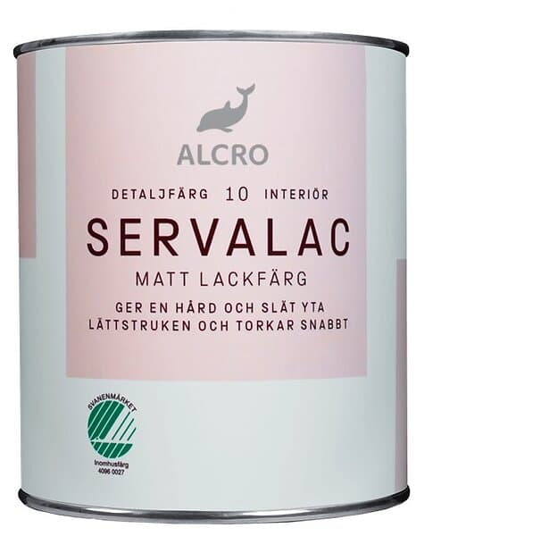 Alcro Servalac Matt, 0,75l, Tonad Vit S0502-Y