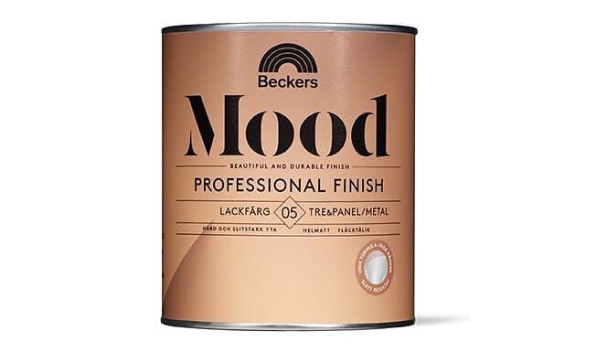 Beckers Mood Pro Finish Lackfärg 05 Helmatt, Vit, 0,75l